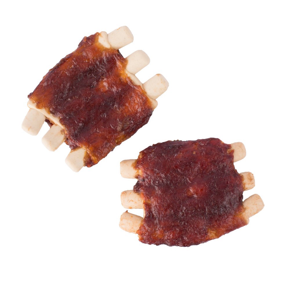 slide 4 of 5, DreamBone Grill Masters Ribs Chews with Pork, Chicken and Vegetable Dog Treats - 5ct/6.7oz, 5 ct, 6.7 oz