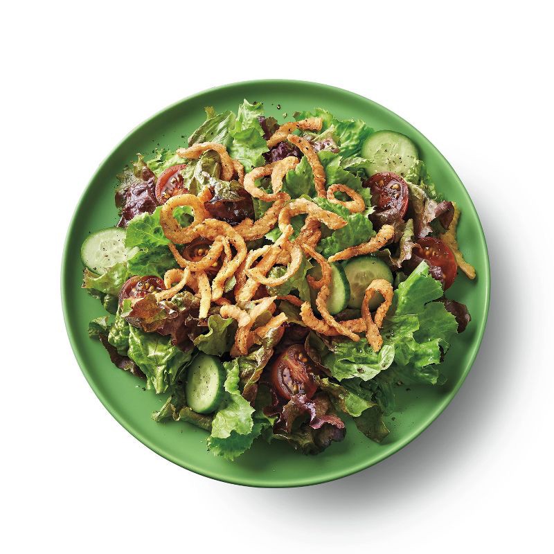 slide 2 of 3, Garlic Pepper Crispy Onion Strings Salad Topper - 3.5oz - Good & Gather™, 3.5 oz