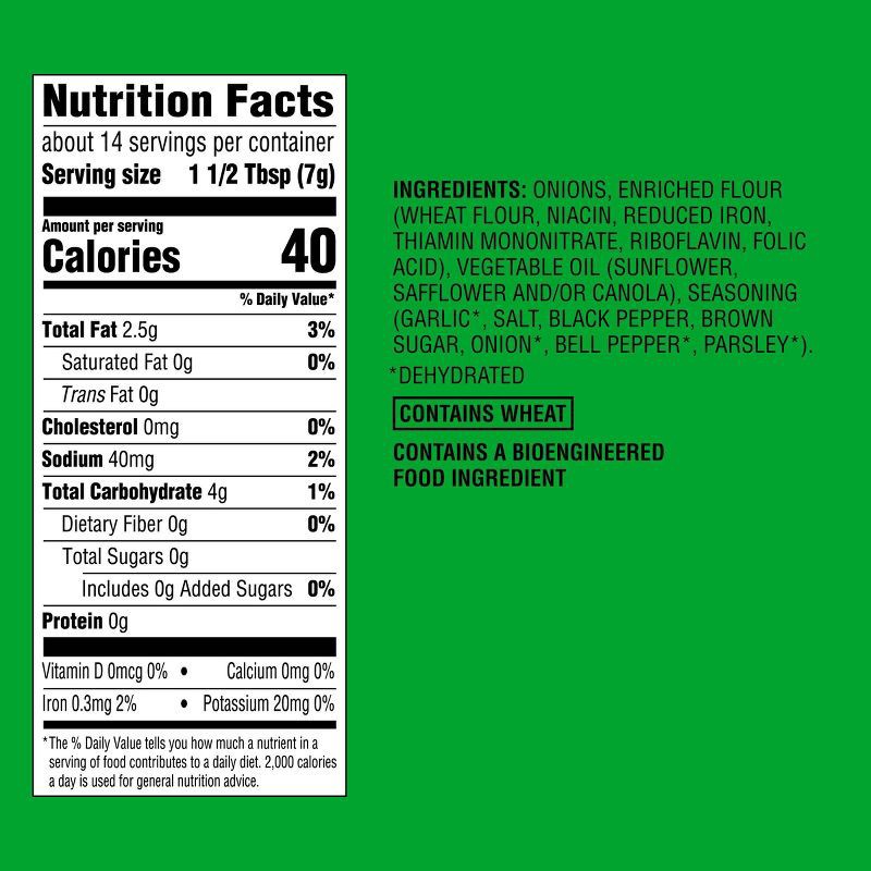 slide 4 of 4, Garlic Pepper Crispy Onion Strings Salad Topper - 3.5oz - Good & Gather™, 3.5 oz