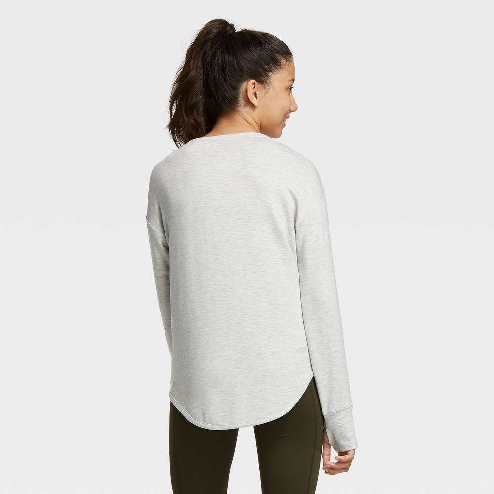 Girls' Cozy Lightweight Fleece Crewneck Sweatshirt - All in Motion