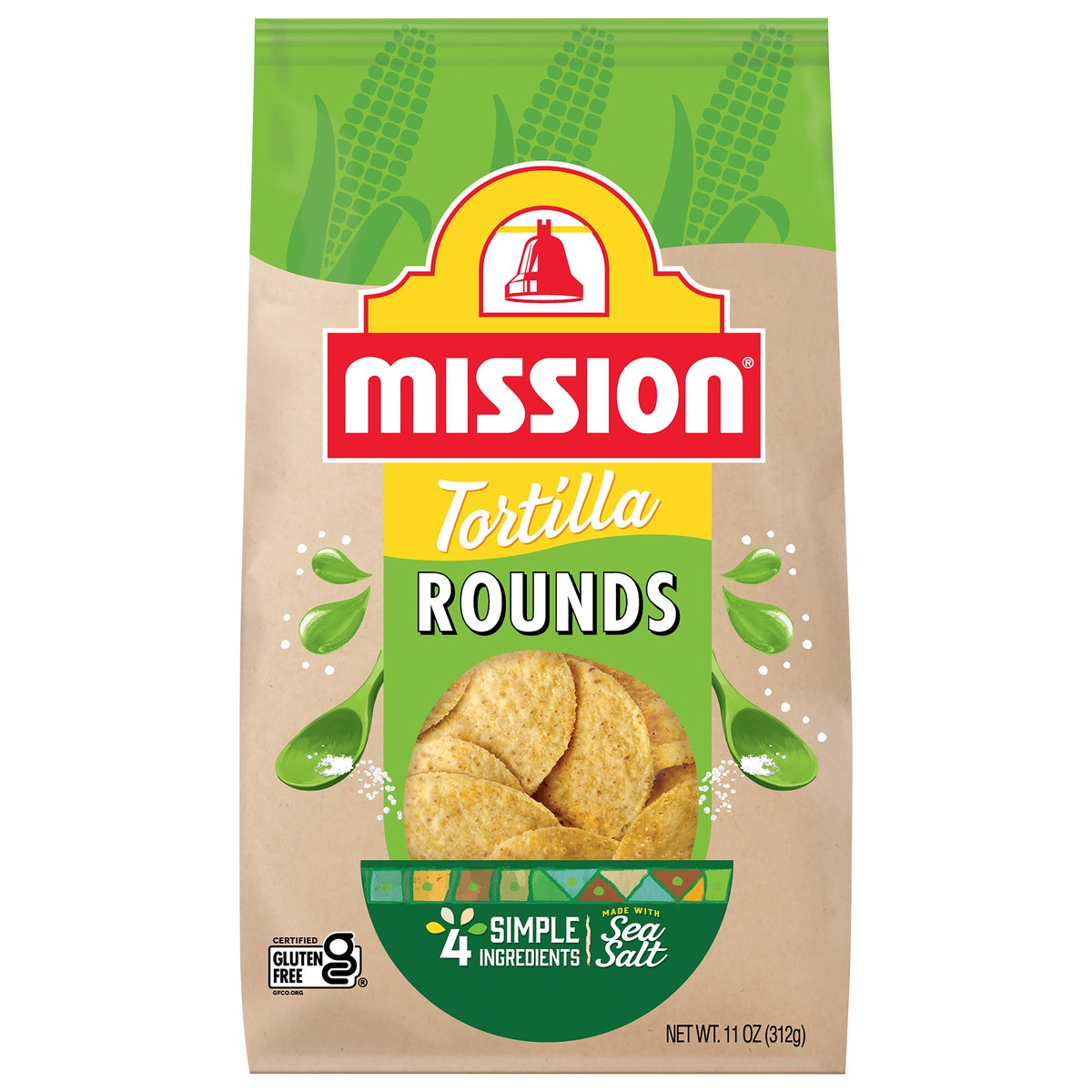 slide 1 of 5, Mission Rounds Tortilla Chips, 11 oz, 11 oz