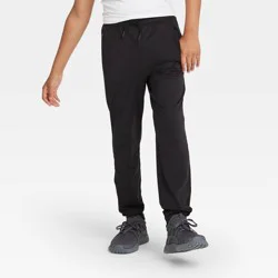 Boys' Soft Solid Gym Jogger Pants - All In Motion™ Black M