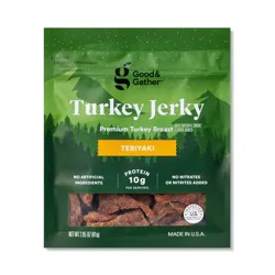 Teriyaki Turkey Jerky - 10g Protein - 2.85oz - Good & Gather™