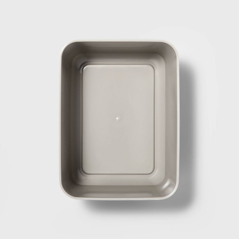 slide 3 of 4, 3pk Medium Storage Trays Gray Mist - Brightroom™, 3 ct