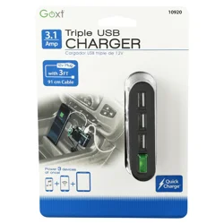 Custom Accessories Goxt Triple USB 12V Charger