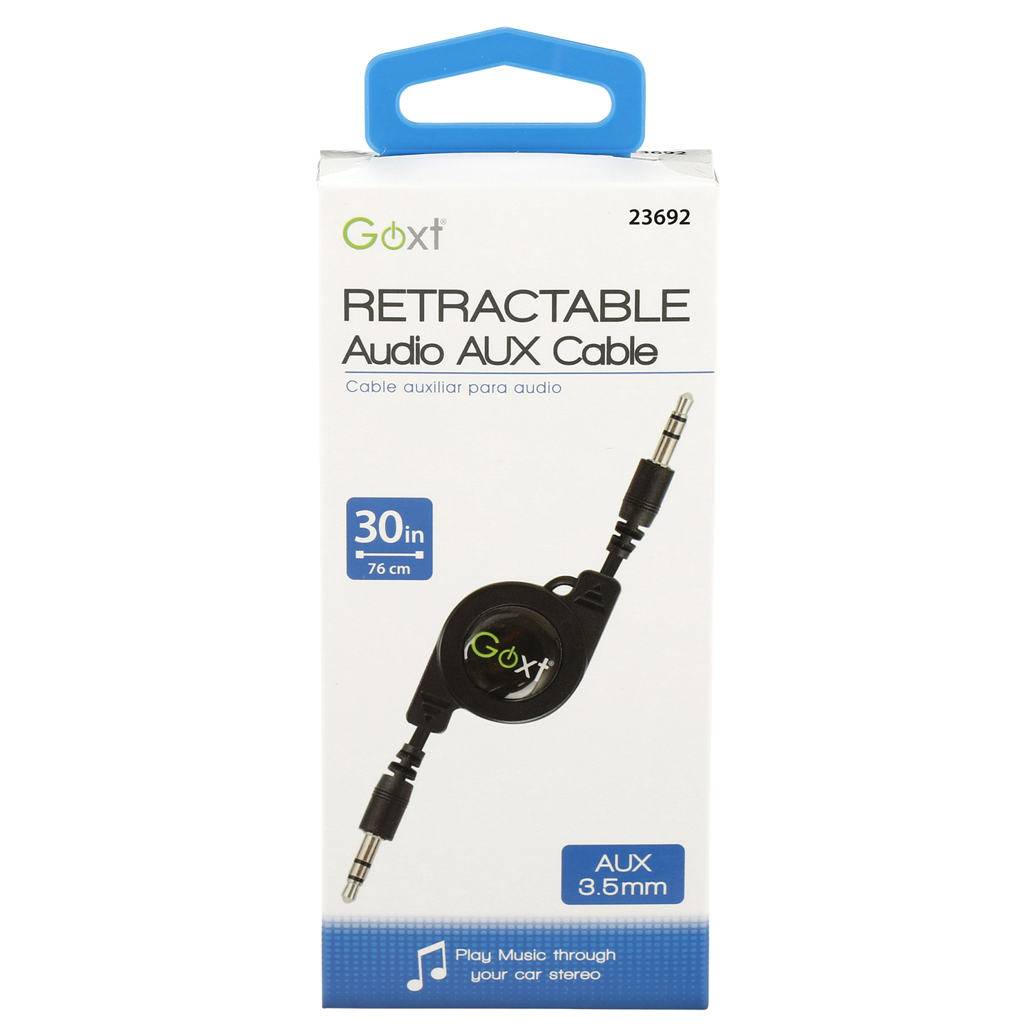 slide 1 of 2, Custom Accessories Goxt Retractable Auxiliary Cord, 1 ct