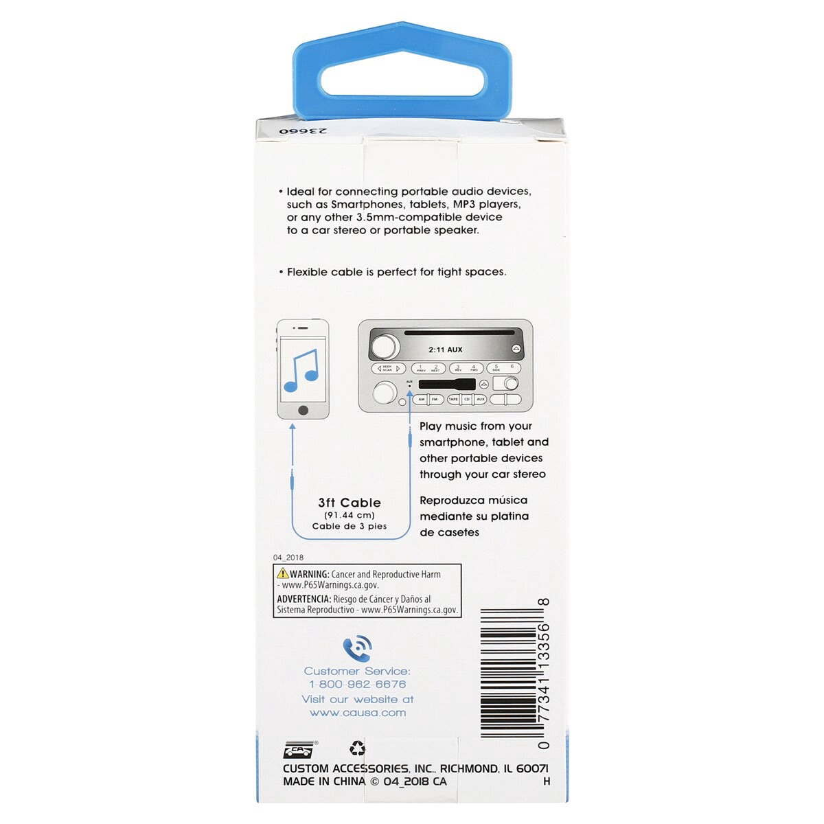 slide 2 of 2, Custom Accessories Goxt custom Audio Cord, Black 23660, 1 ct