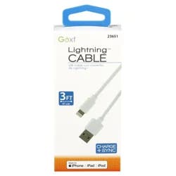 Custom Accessories Goxt Custom iPhone Lightning Cord, white 23651