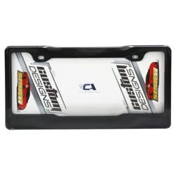 Custom Accessories Custom Frames Black Sport Grill License Plate Frame
