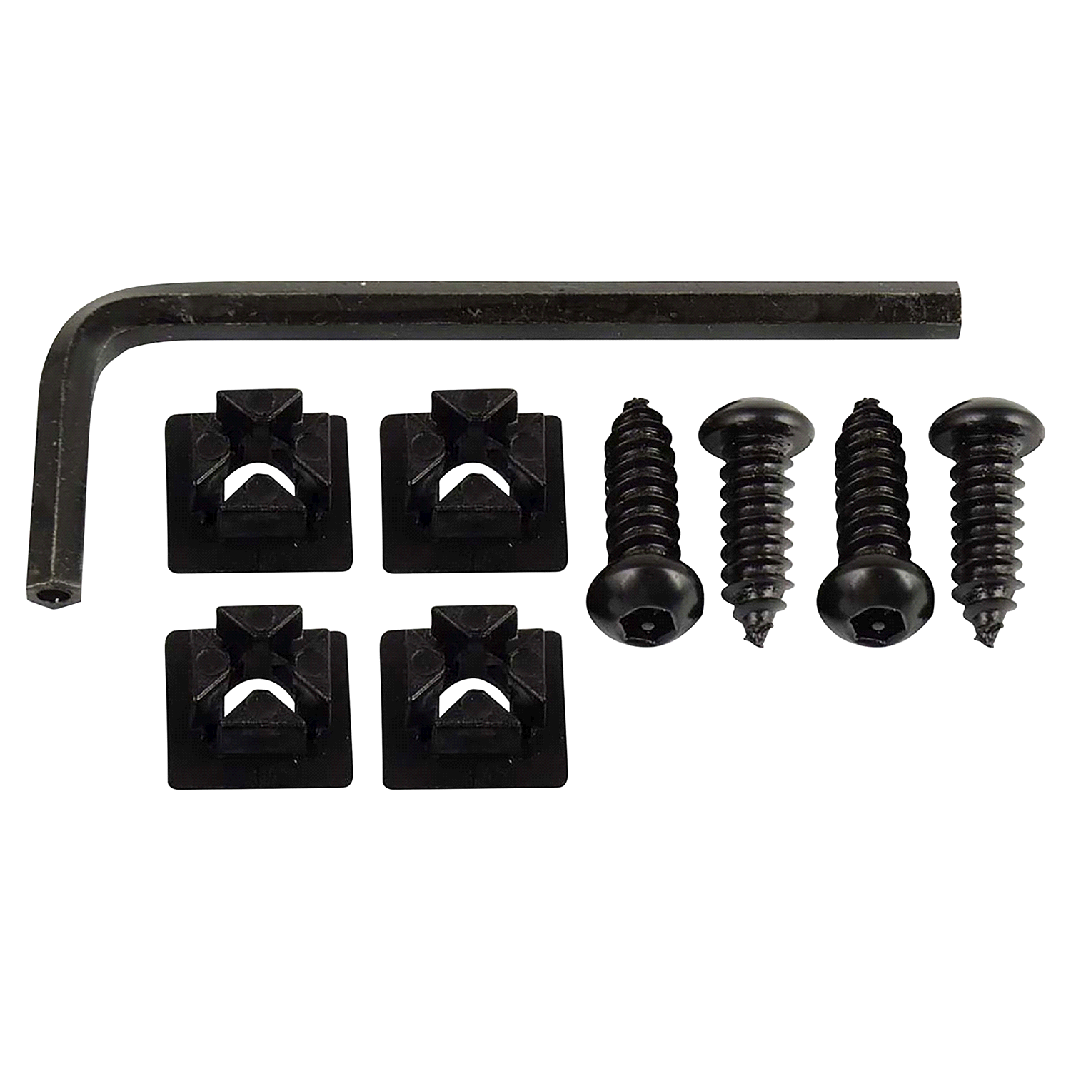 slide 1 of 1, Custom Accessories Black Anti Theft License Plate Fasteners, 1 ct
