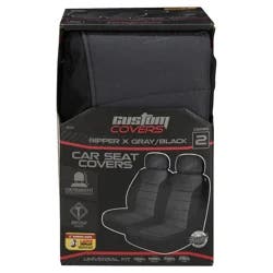 Custom Accessories Custom Covers LB RIP STOP GRY/BLK Seat Cover