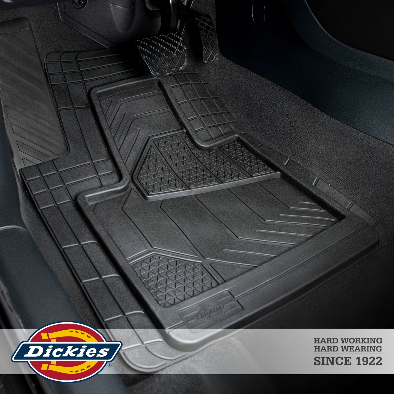 slide 3 of 4, Dickies Black Max Coverage Floor Mat, 5 ct