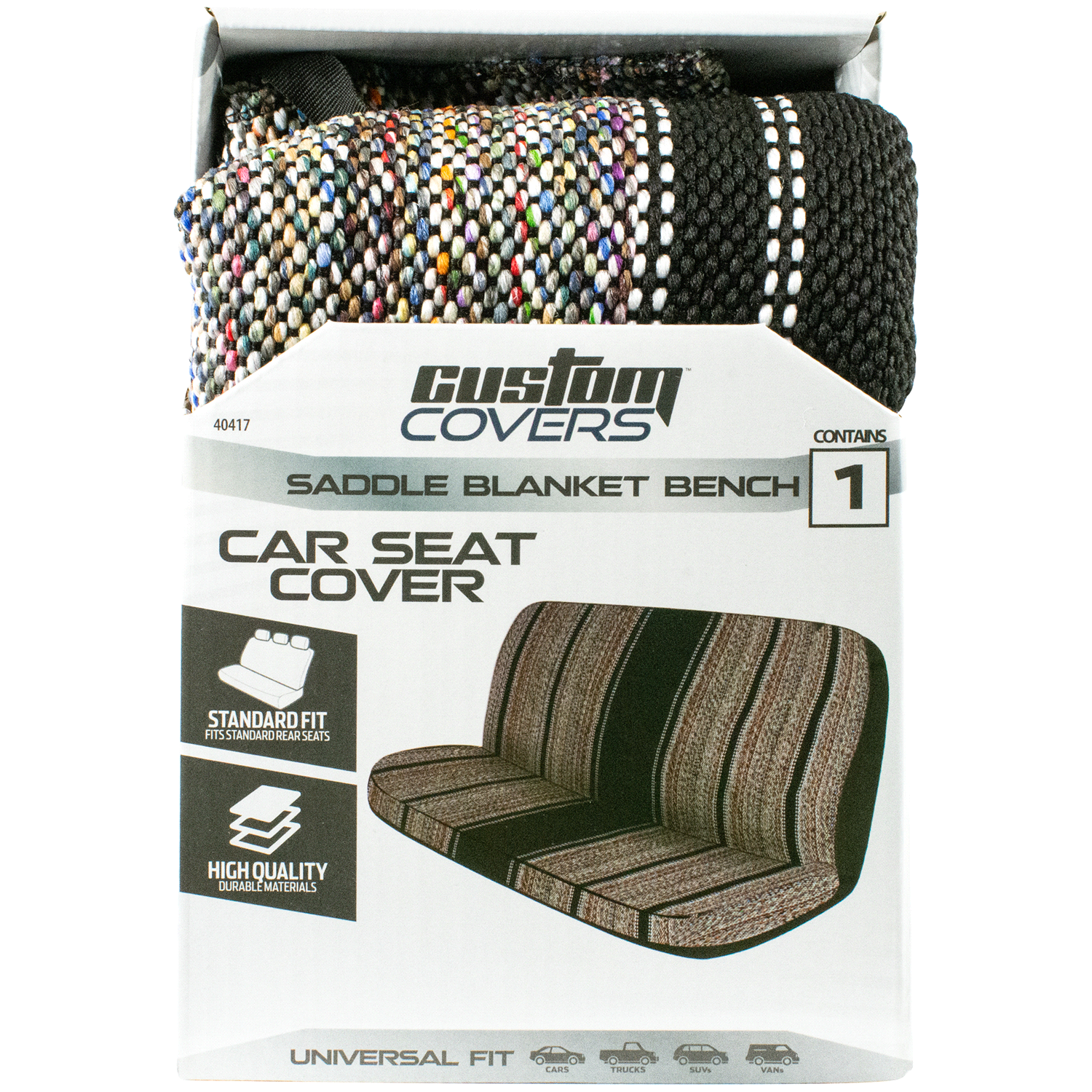 slide 1 of 1, Custom Accessories Custom Covers BENCH SADDLE BLANKET Seat Cover, 1 ct