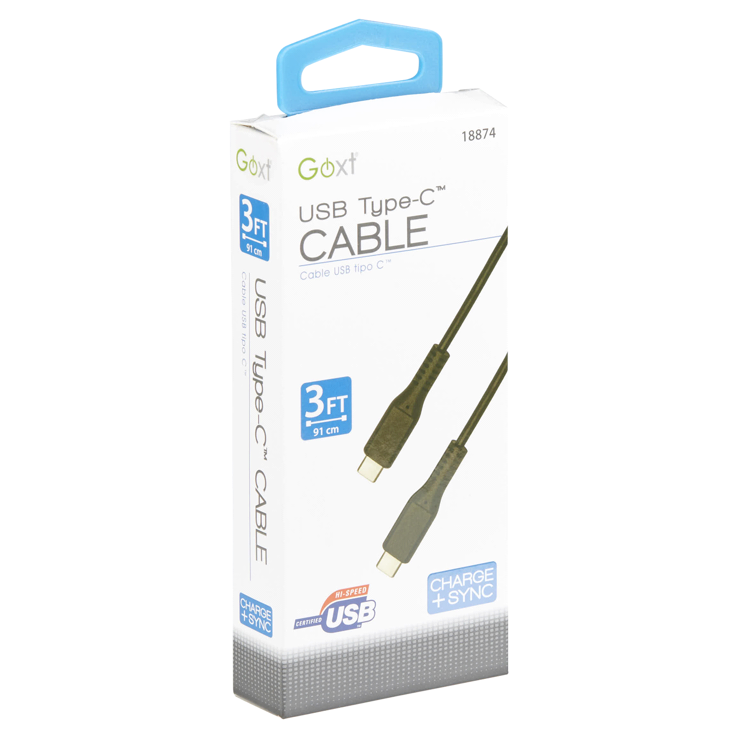 slide 3 of 5, Custom Accessories Goxt Usb Type-C Cable, 3 ft