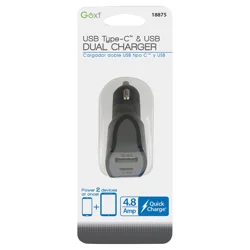 Custom Accessories GoXT 4.8 AMP USB Type A & C Dual Charger