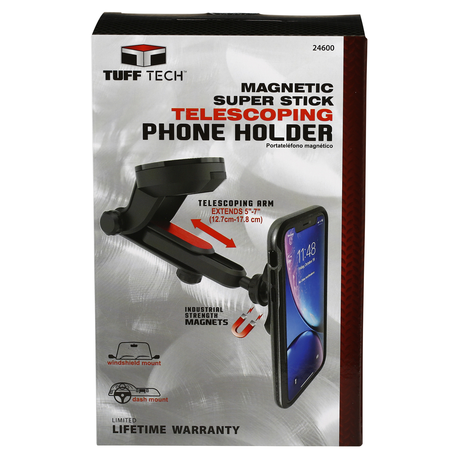slide 1 of 2, Custom Accessories Tuff Tech Magnetic Telescoping Phone Holder, 1 ct