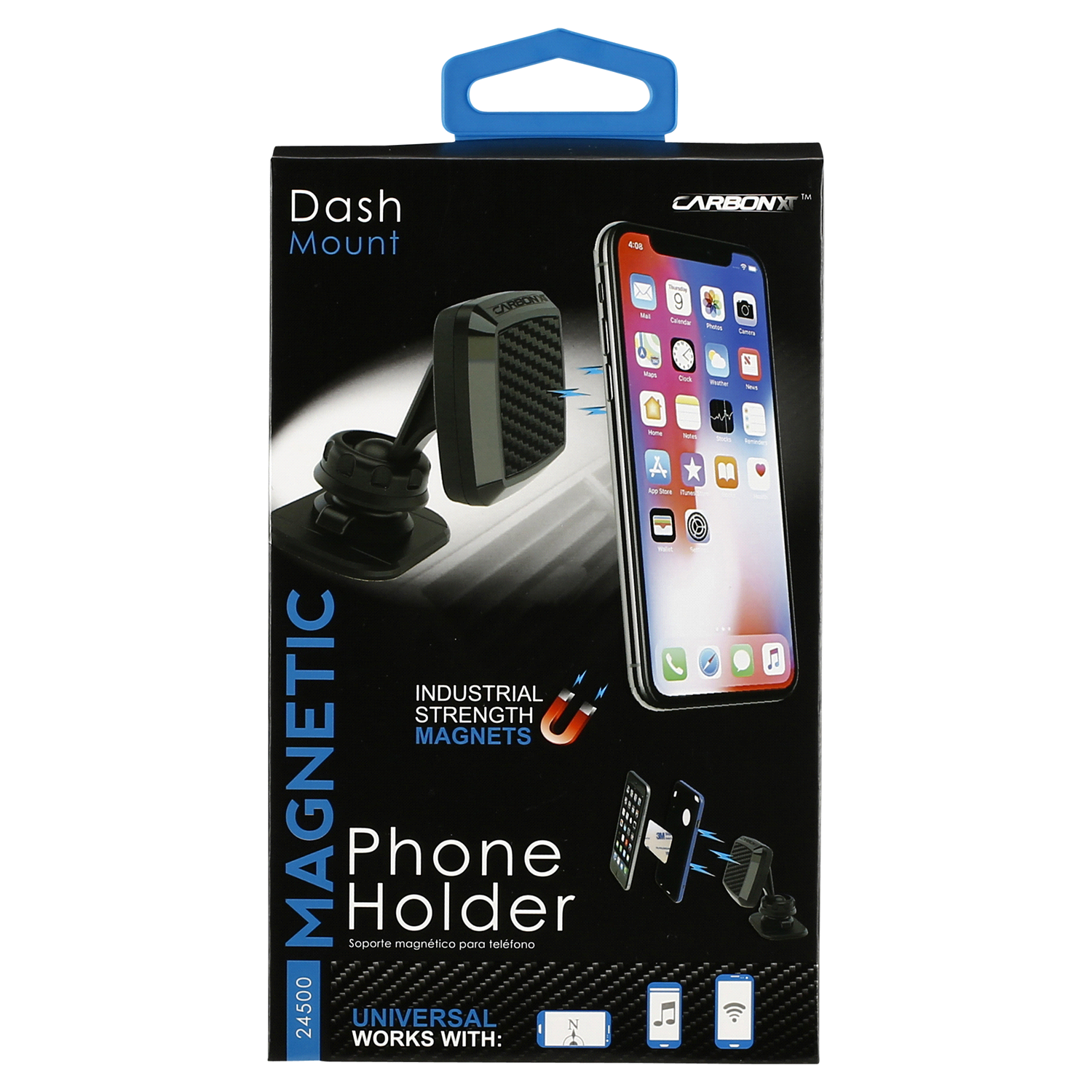 slide 1 of 3, Custom Accessories CARBON XT Magnetic Dash Mount Phone Holder, 1 ct