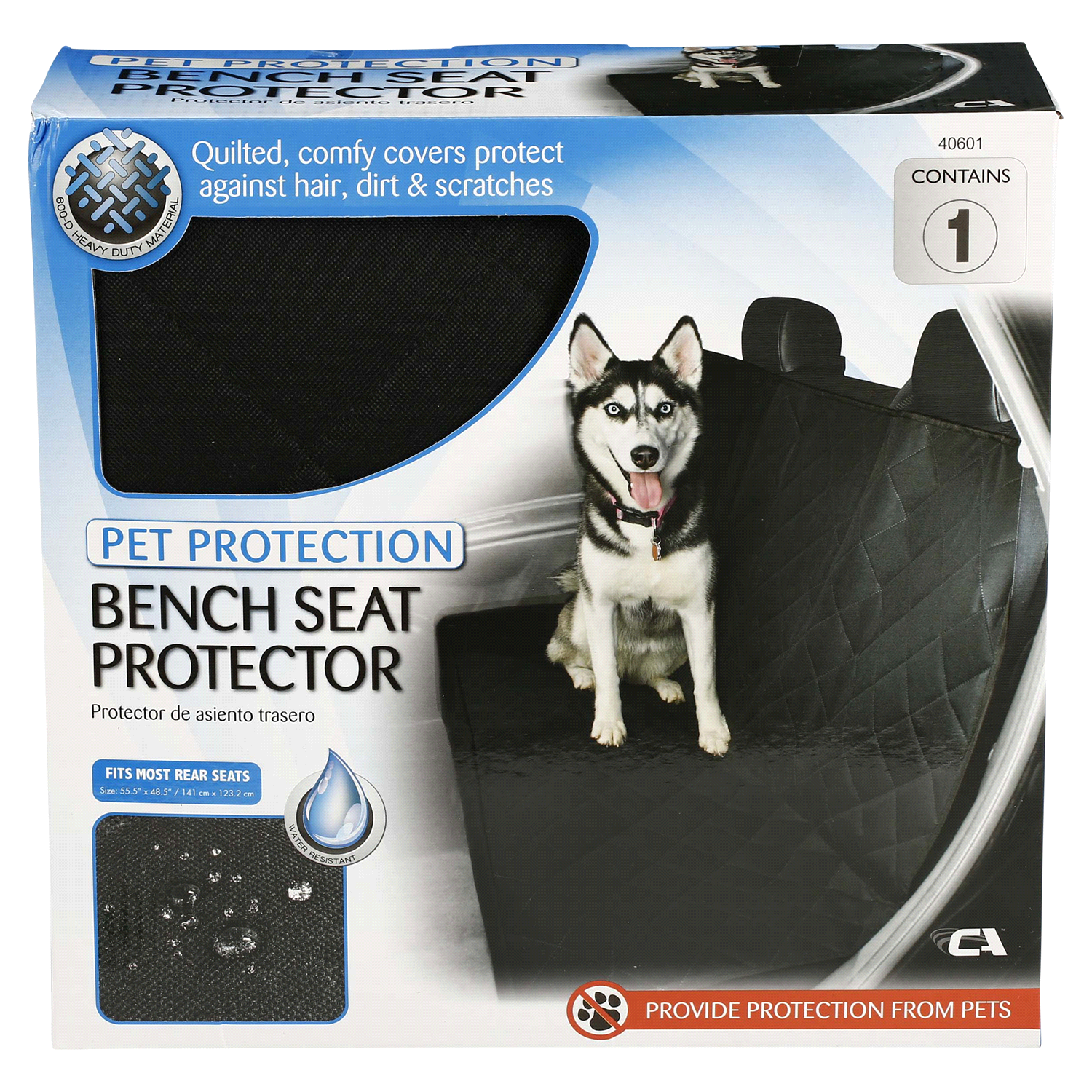 slide 1 of 1, Custom Accessories Premium Rear Seat Quilted Pet Cover, 1 ct