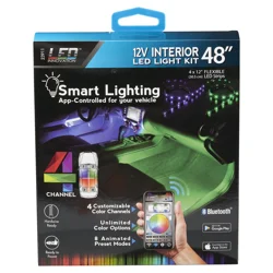 Custom Accessories Led Innovation 4 Channel 12V Interior Light Kit, 48 in