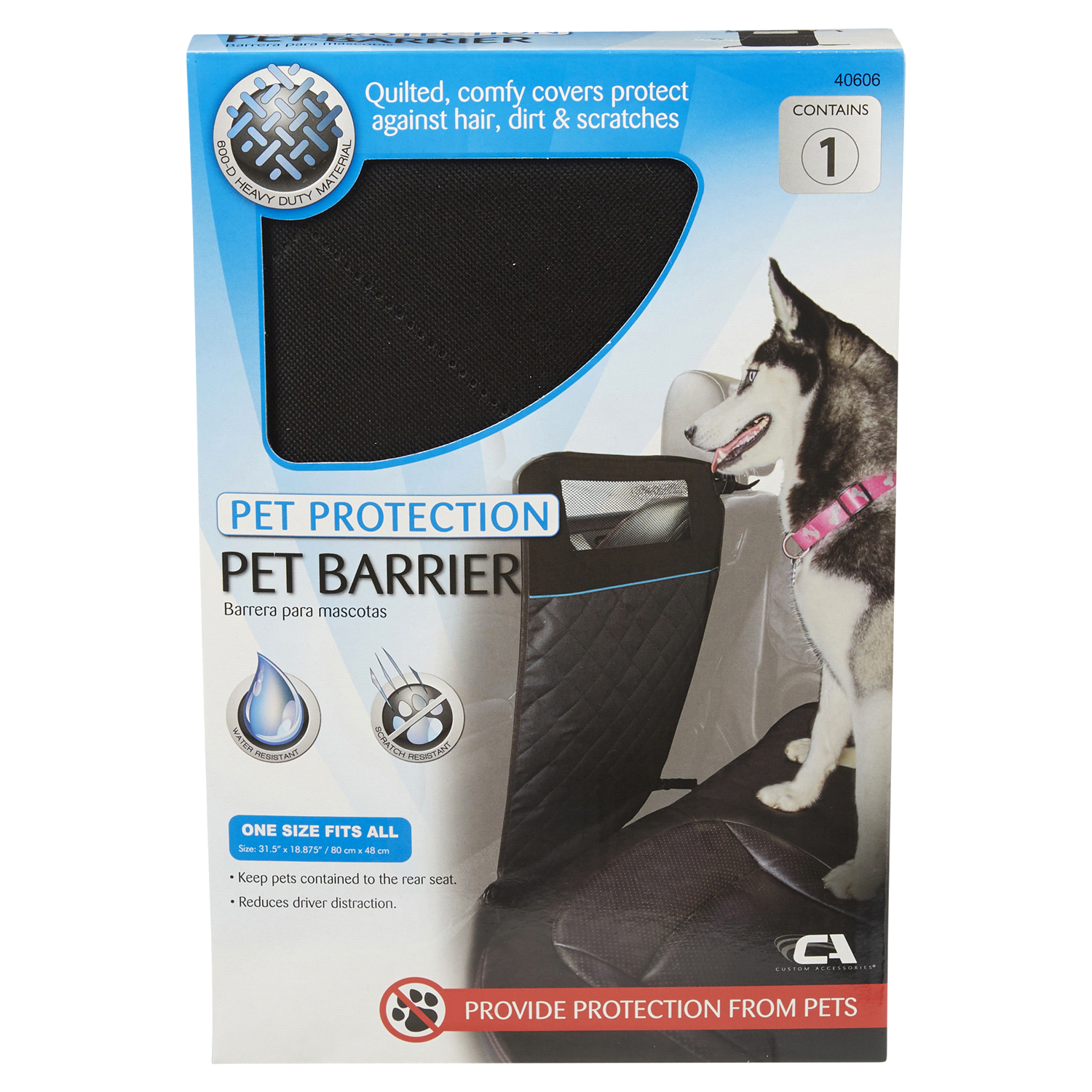 slide 1 of 5, Custom Accessories Custom Pet Front Seat Barrier, 1 ct