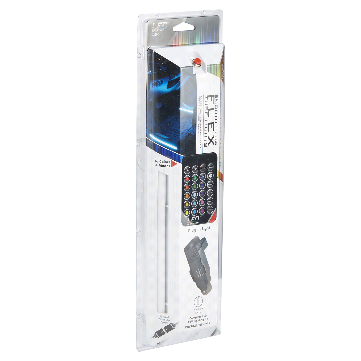 slide 4 of 5, Custom Accessories Custom Led Innovation Multi-Color Smooth Glow Flex Tube Lights, 5 ct