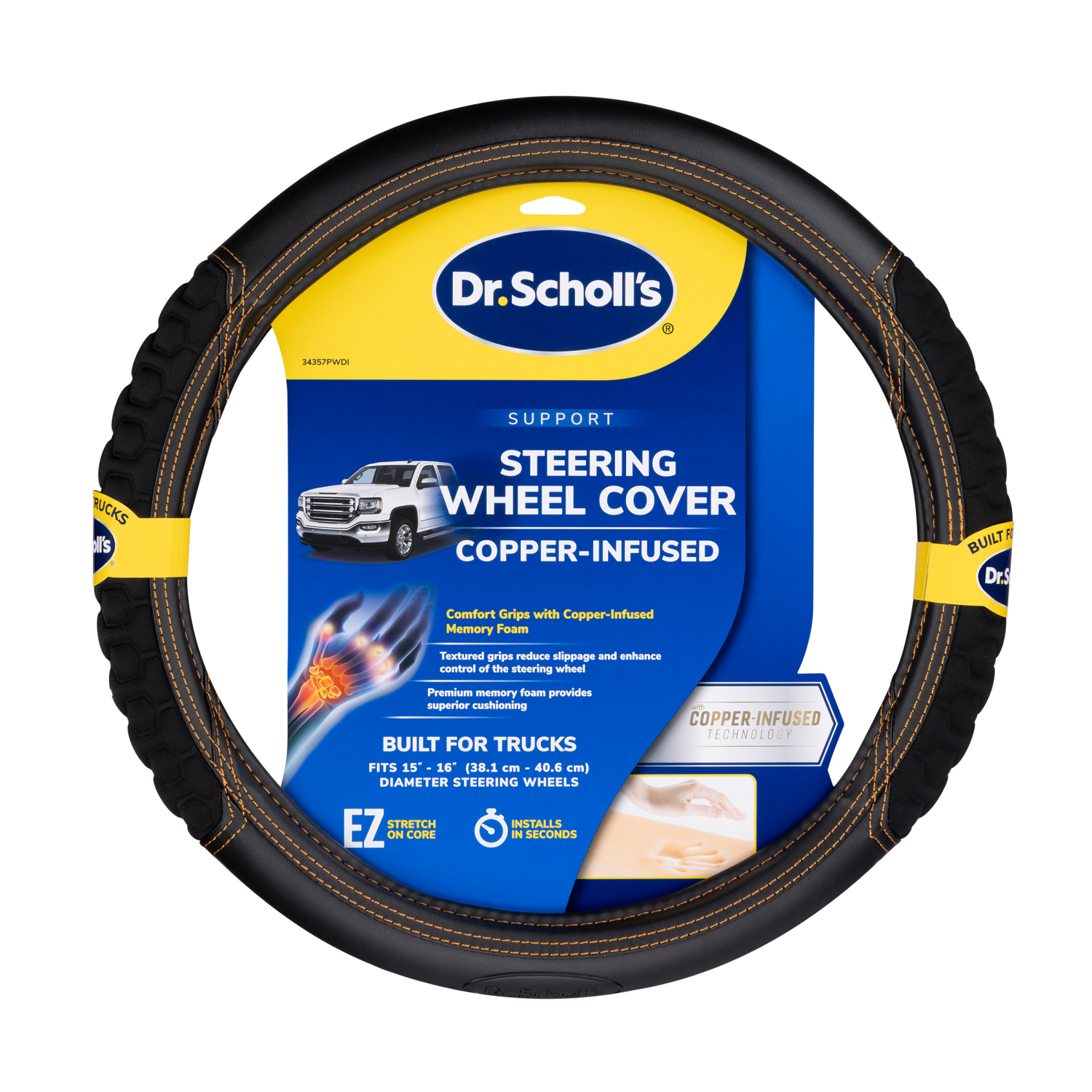 slide 1 of 3, Dr. Scholl's DR SCHOLLS DR. SCHOLL's COPPER-INFUSED TRUCK SWC, 1 ct