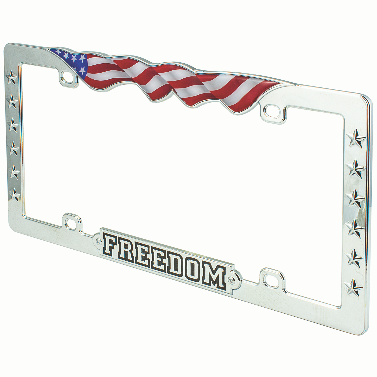slide 1 of 1, Custom Accessories Freedom License Plate Frame, 1 ct
