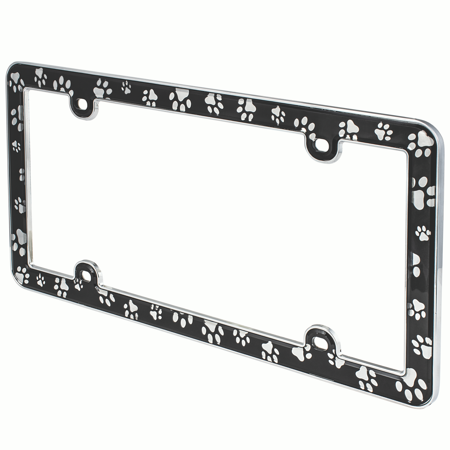 slide 1 of 1, Custom Accessories Custom Frames Paws Plate Frame, 1 ct