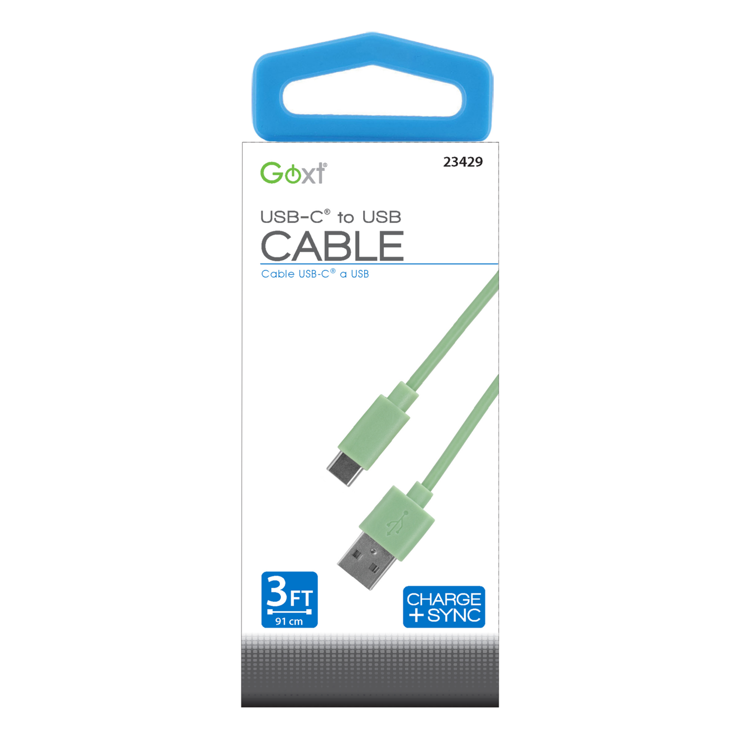 slide 1 of 1, Custom Accessories Goxt Color 2 Usb A To Usb C Cable, 3 ft