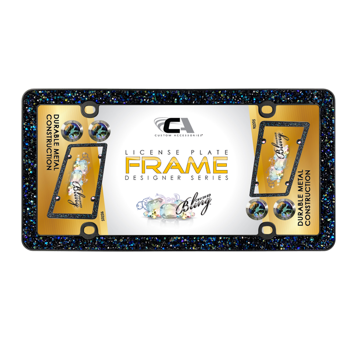 slide 1 of 1, Custom Accessories Custom LPF Crush Bling Blk, 1 ct