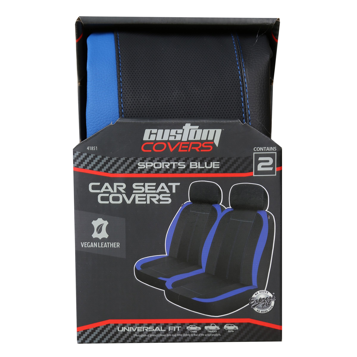slide 1 of 1, Custom Accessories Custom Deep Blue Seat Cover Sport 2pc, 2 ct