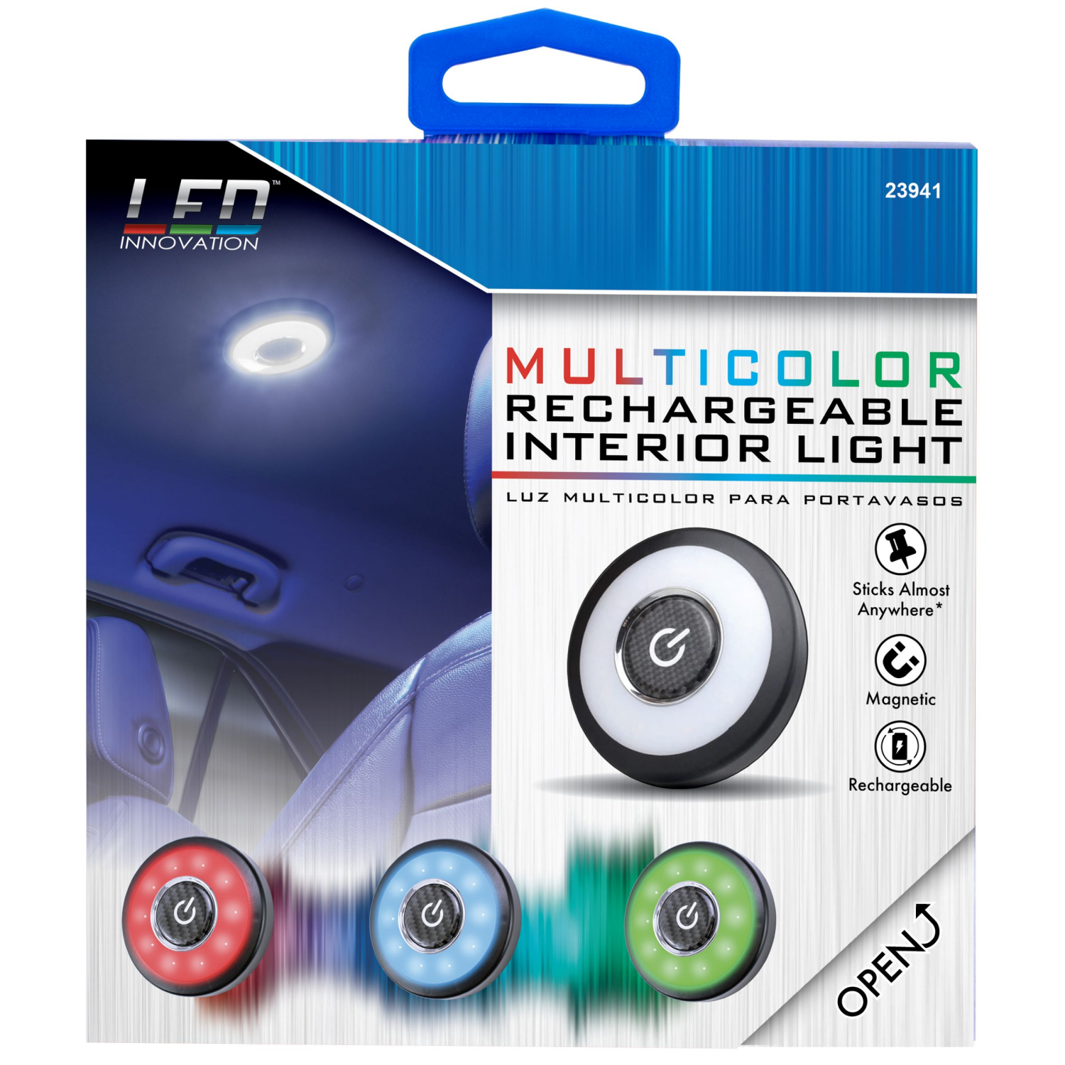 slide 1 of 1, Custom Accessories CUSTOM LED MULTICOLOR RECHARG INT LIGHT, 1 ct