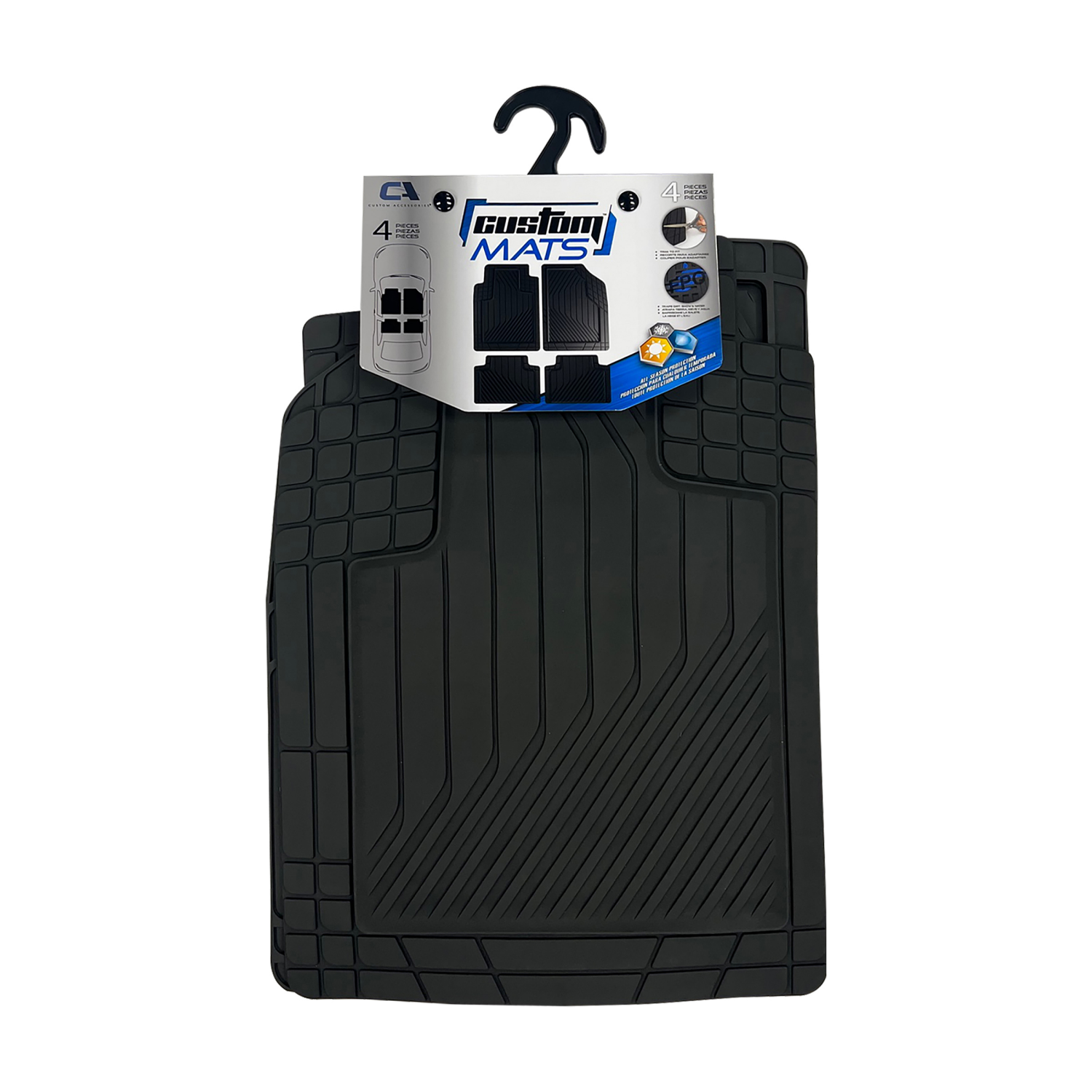 slide 1 of 1, Custom Accessories CUSTOM ALL SEASON BLK FMS 4PC, 4 ct