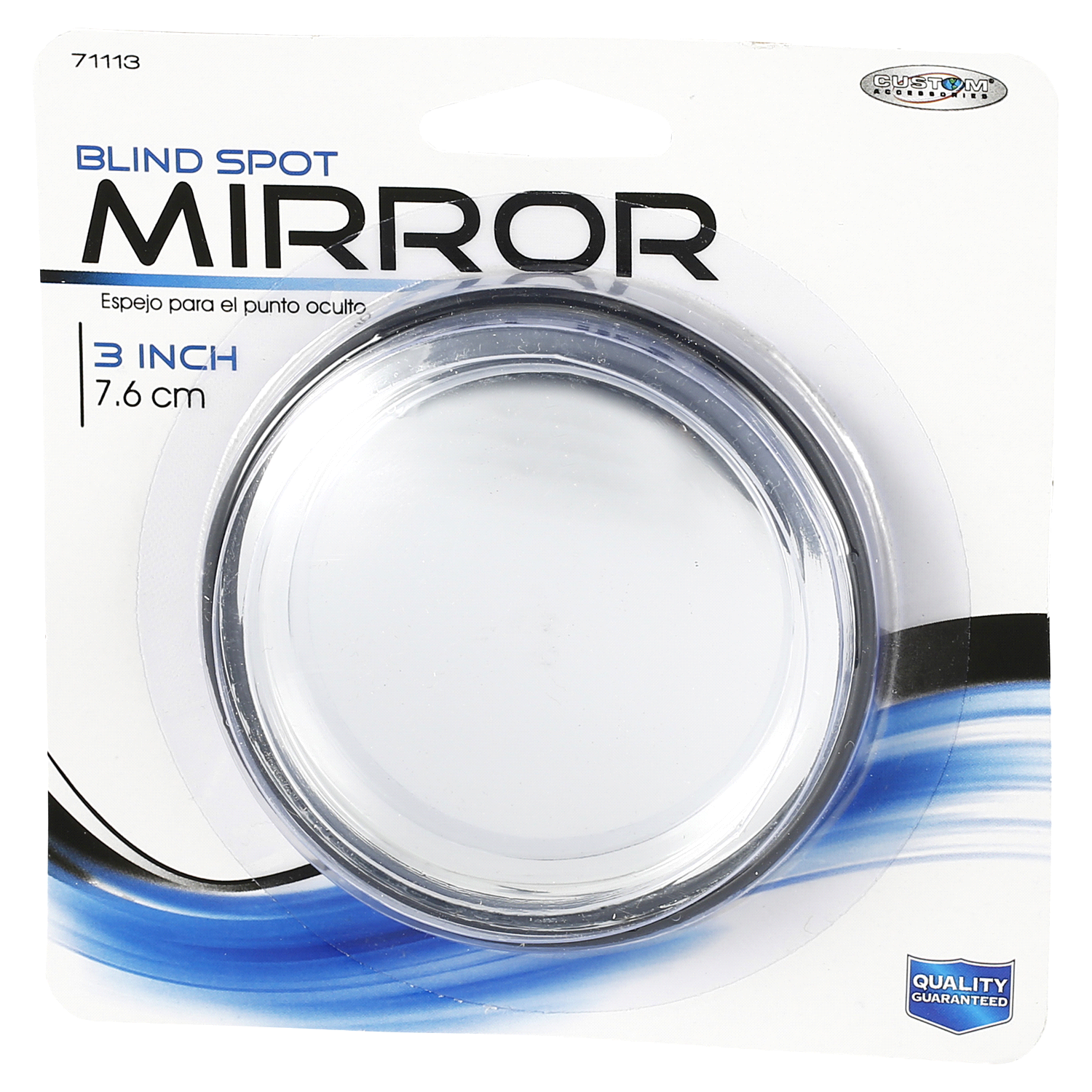 slide 1 of 1, Custom Accessories Custom 3" Stick-on Blind Spot Mirror, 3 in