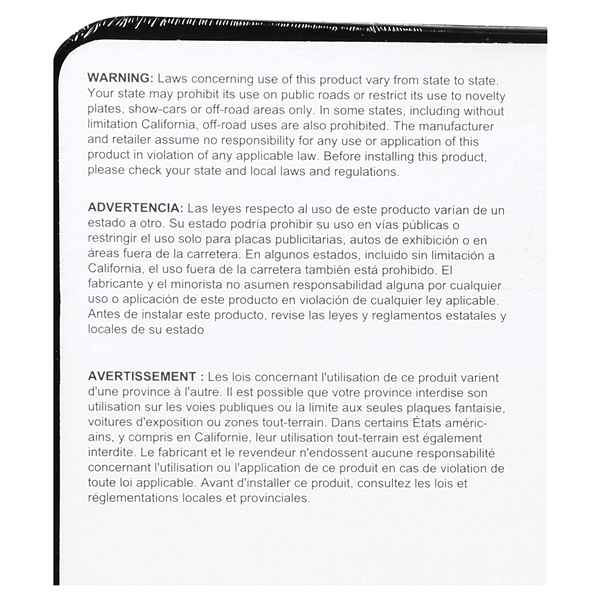 slide 2 of 5, Custom Accessories Custom Frames Black Metal License Plate Frame with Caps, 1 ct