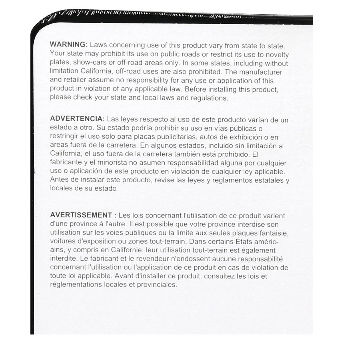 slide 3 of 5, Custom Accessories Custom Frames Black Metal License Plate Frame with Caps, 1 ct