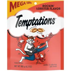 Temptations Classic Rockin' Seafood and Lobster Flavor Crunchy Cat Treats - 6.3oz