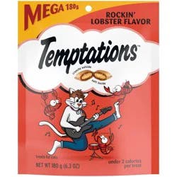 Temptations Classic Rockin' Seafood and Lobster Flavor Crunchy Cat Treats - 6.3oz