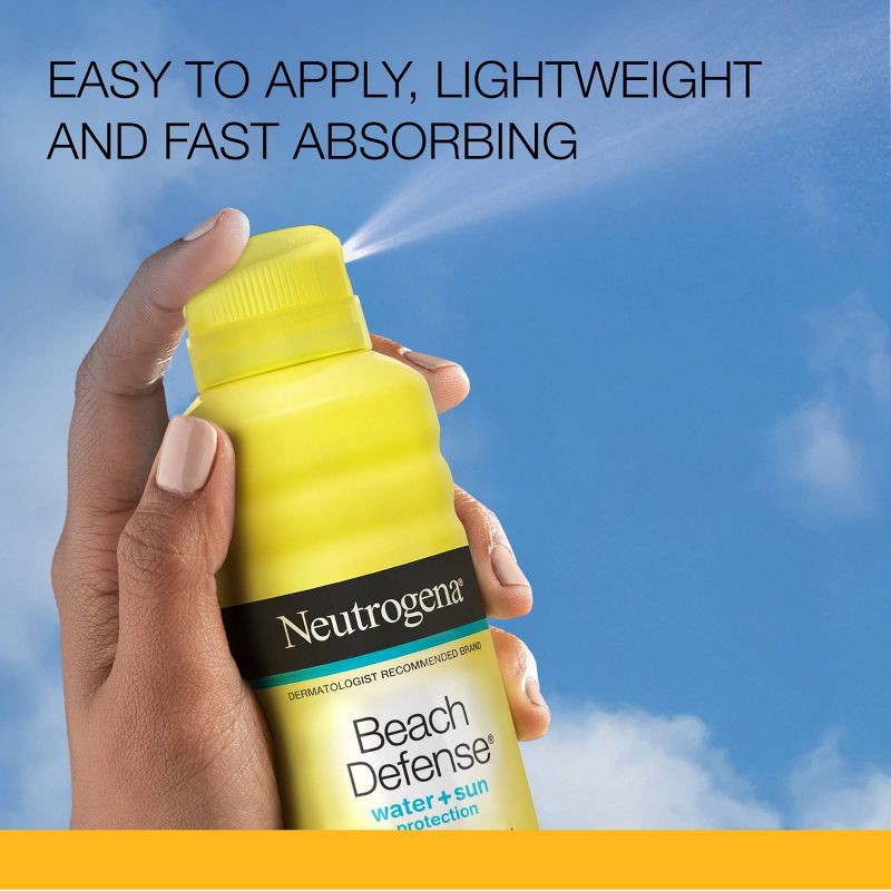 slide 12 of 12, Neutrogena Beach Defense Sunscreen Spray, SPF 50, 6.5oz, 6.5 oz