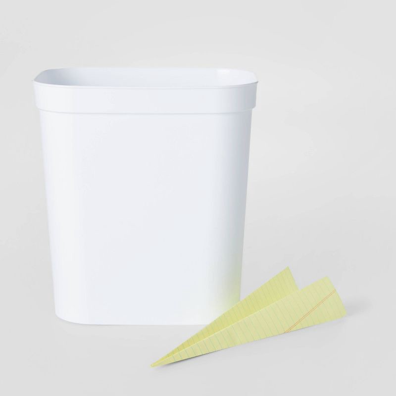 slide 2 of 3, 2.5gal Wastebasket White - Room Essentials, 2.5 gal