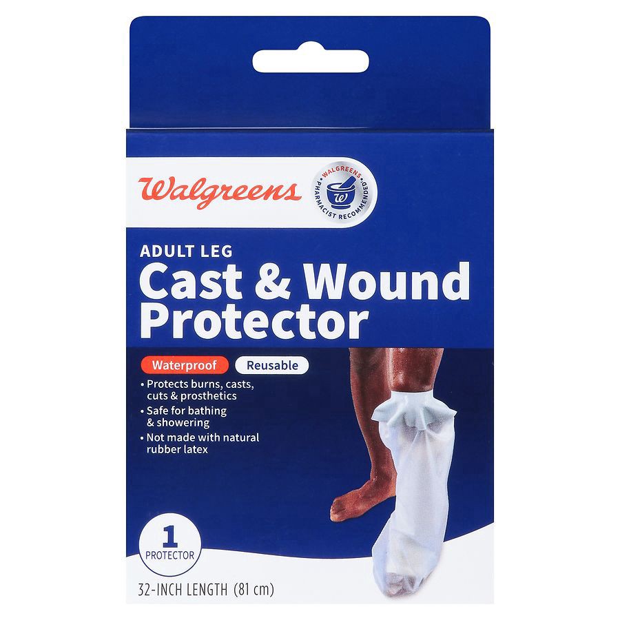 slide 4 of 5, Walgreens Cast & Wound Adult Leg Protector 32 Inch, 1 ct