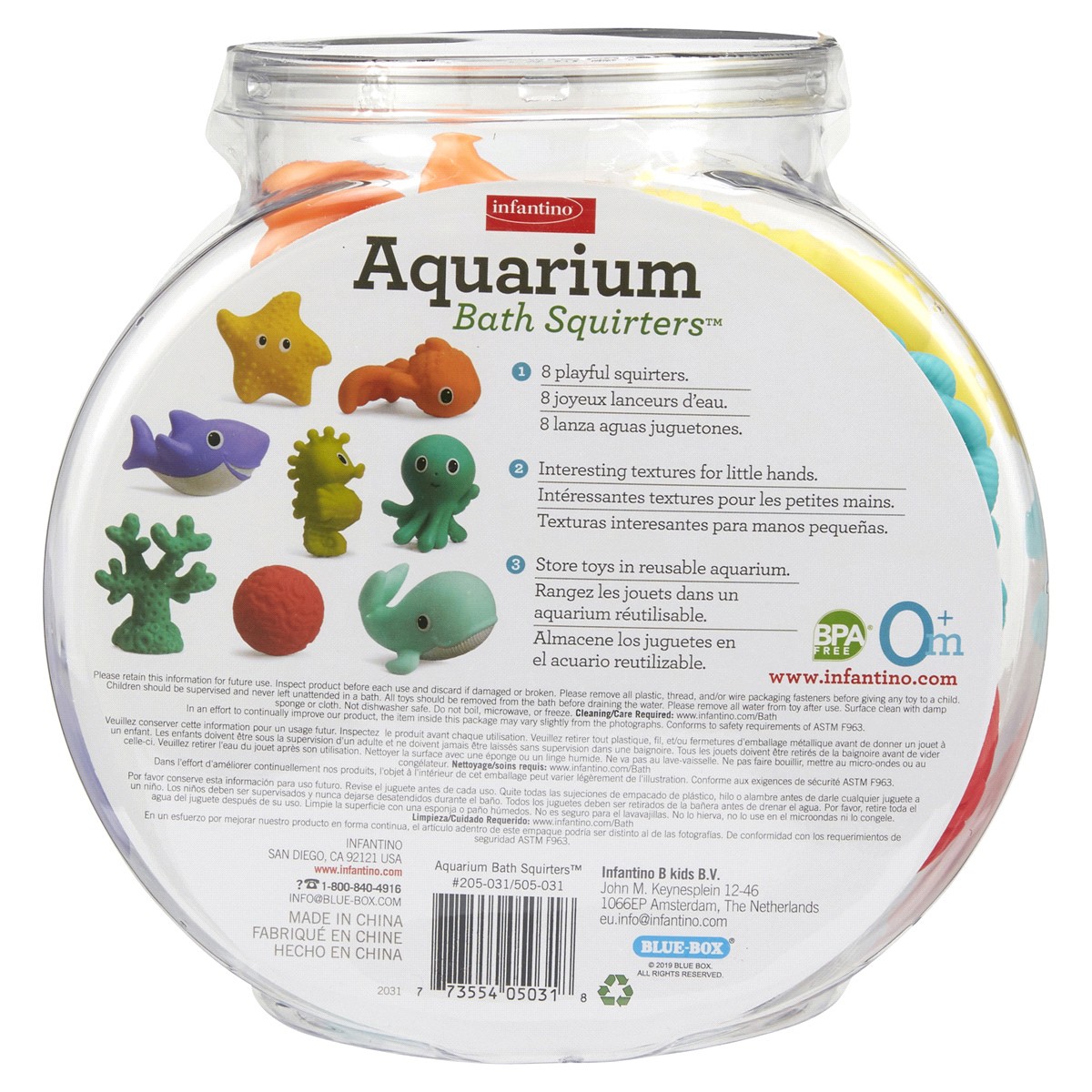 slide 2 of 2, Infantino Aquarium Bath Squirters 8 ea, 8 ct