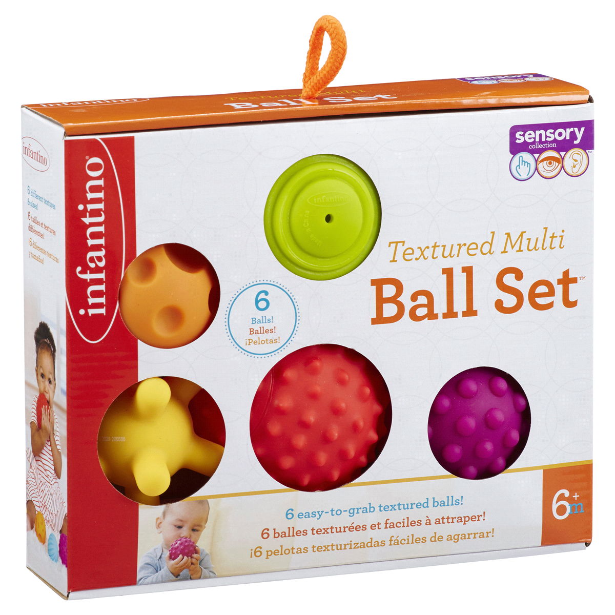 slide 5 of 5, Infantino Textured Multi Ball Set, 6 ct