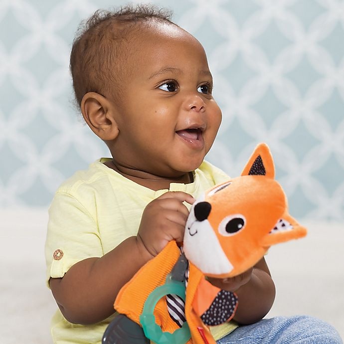 slide 2 of 5, Infantino Cuddly Teether Fox, 1 ct