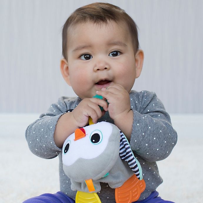 slide 3 of 4, Infantino Cuddly Teether Penguin, 1 ct