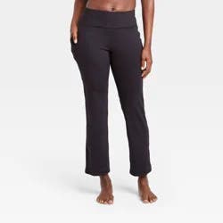 Women's Contour Curvy High-Rise Straight Leg Pants with Power Waist 28.5" - All in Motion Black XS - Short