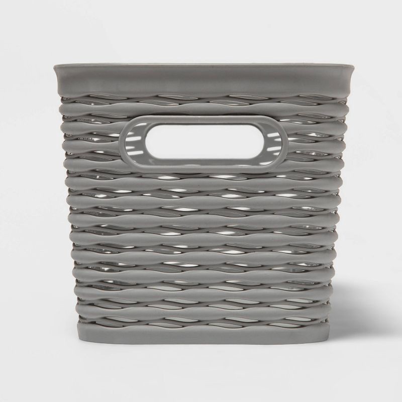 slide 1 of 3, Wave Narrow Medium Storage Bin Gray - Brightroom™, 1 ct