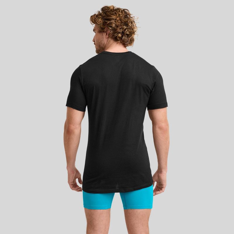 slide 2 of 4, Jockey Generation™ Men's 100% Cotton Crew Neck 3pk Undershirt - Black S: Moisture Wicking, Tagless Design, 3 ct