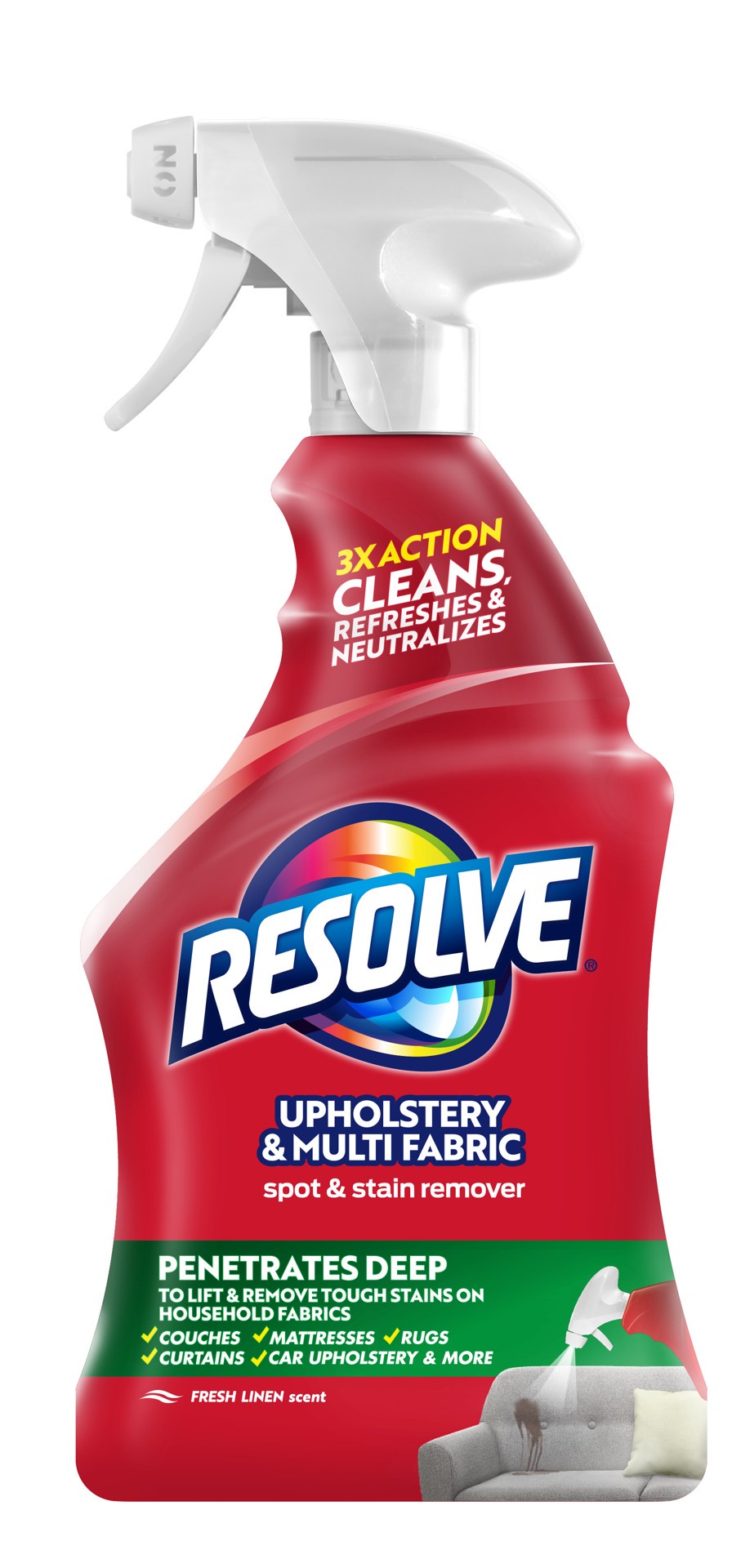 slide 1 of 29, Resolve Upholstery Cleaner & Stain Remover, 22oz, Multi-Fabric Cleaner, 22 oz