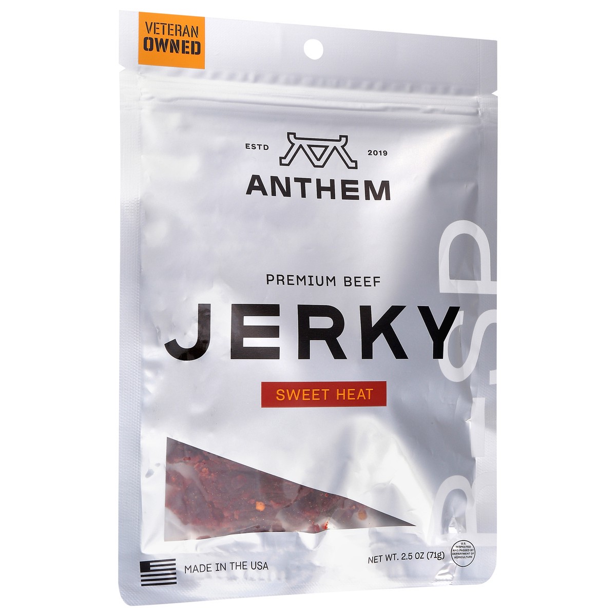 slide 3 of 4, Anthem Beef Jerky Sweet Heat 2.5oz - 2.5 OZ, 2.5 oz